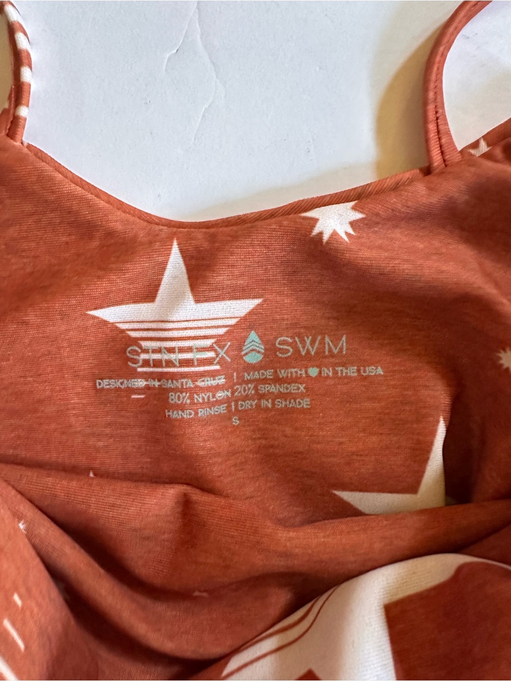 Stone Fox Swim Hermosa NEW one piece swimsuit Star Print size small - Picture 9 of 12
